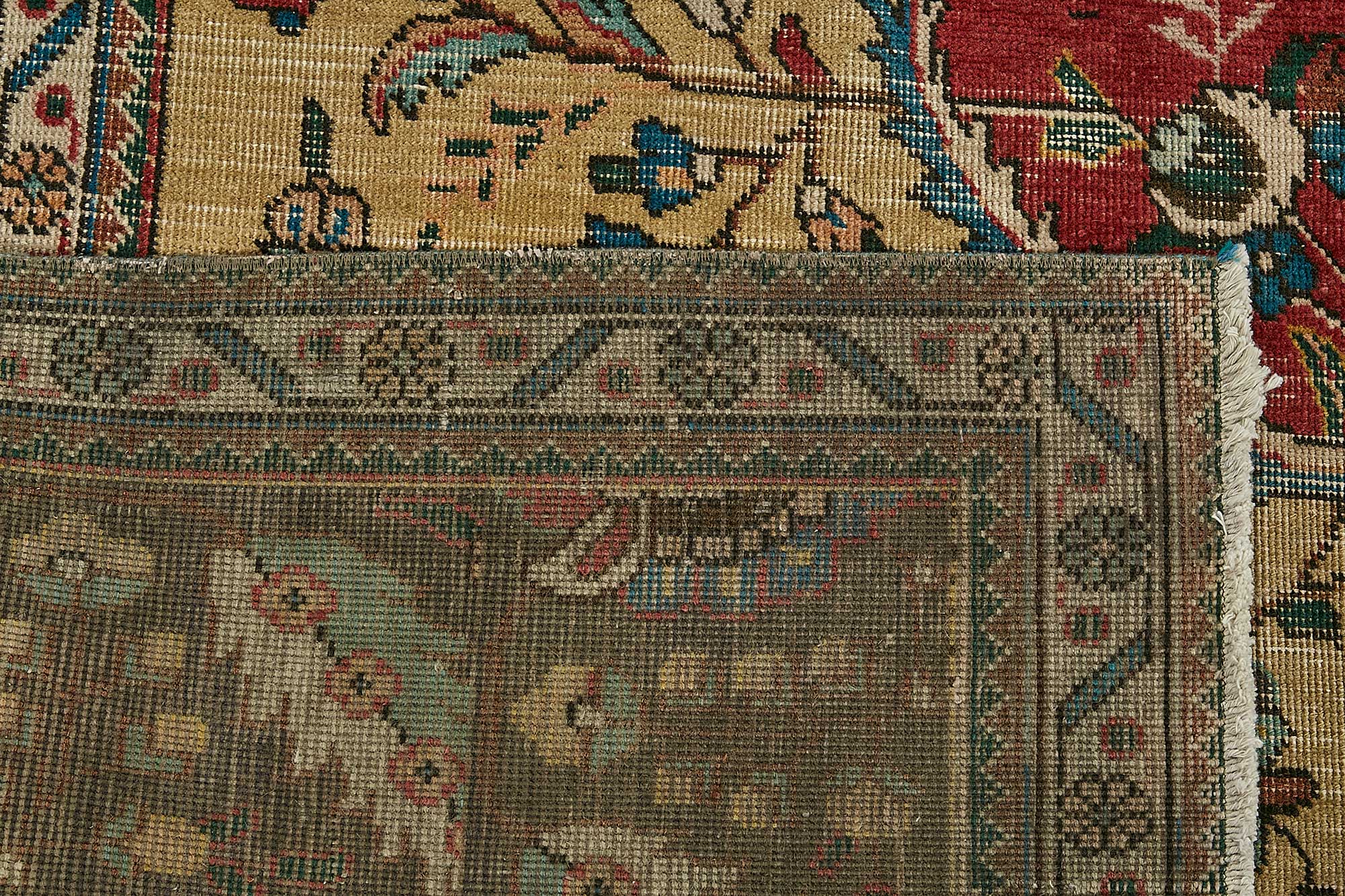 10x13 Beige Vintage Large Area Rug - 49737