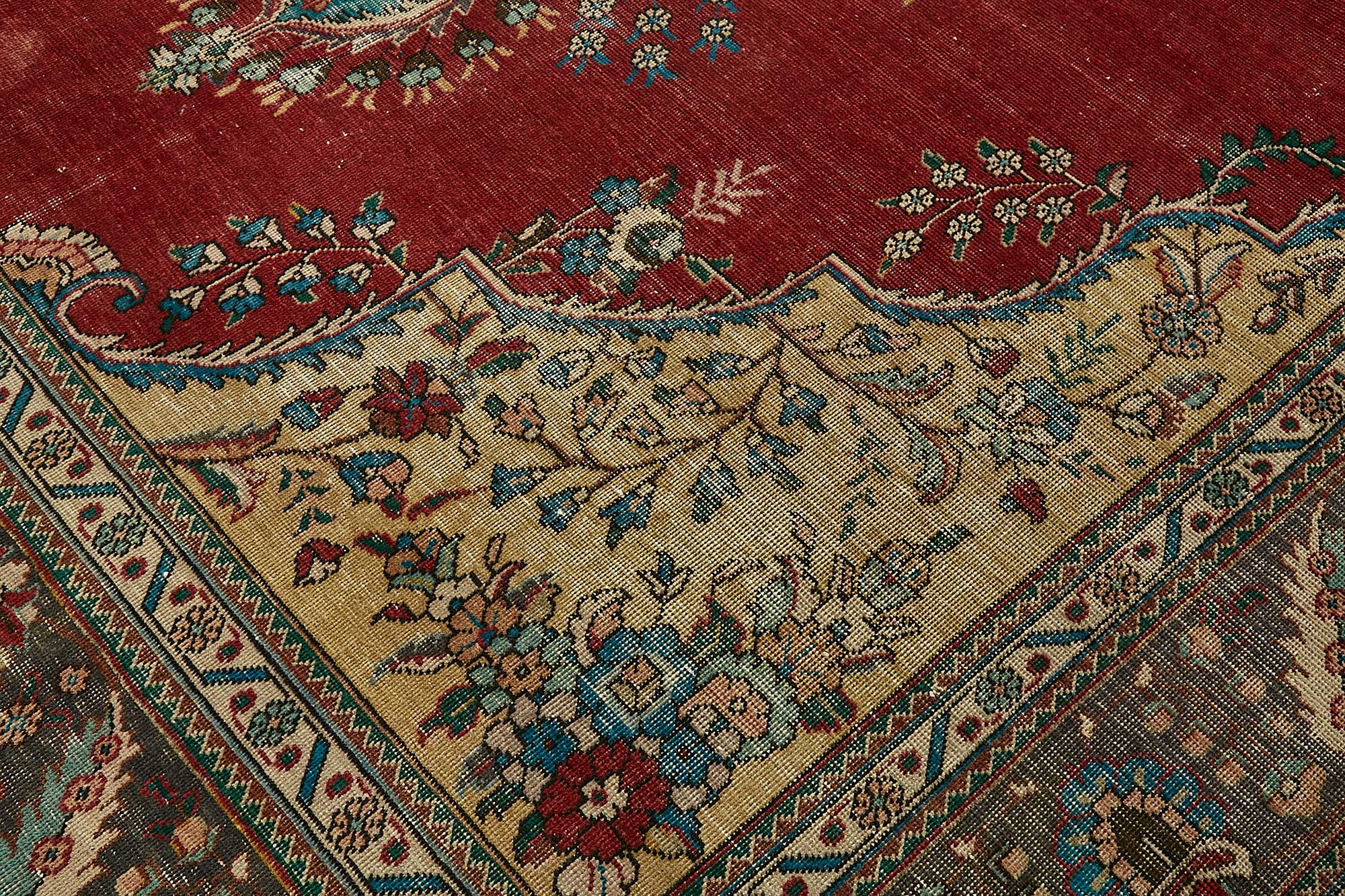 10x13 Beige Vintage Large Area Rug - 49737