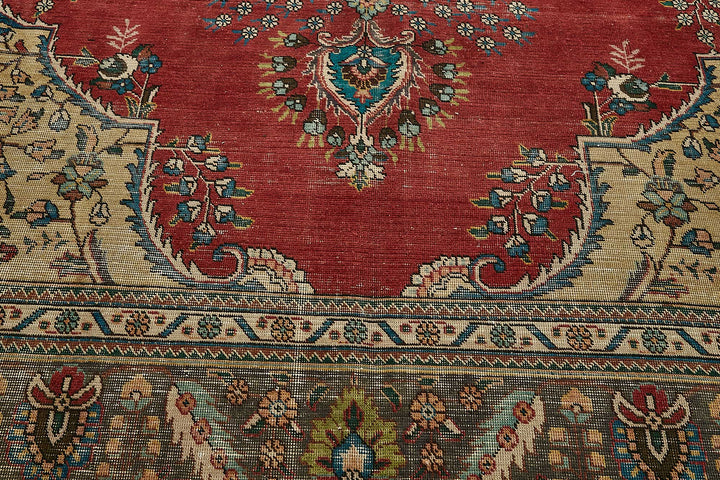 10x13 Beige Vintage Large Area Rug - 49737