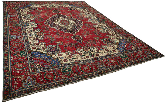 10x13 Beige Vintage Large Area Rug - 49738