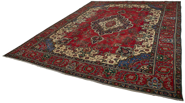 10x13 Beige Vintage Large Area Rug - 49738
