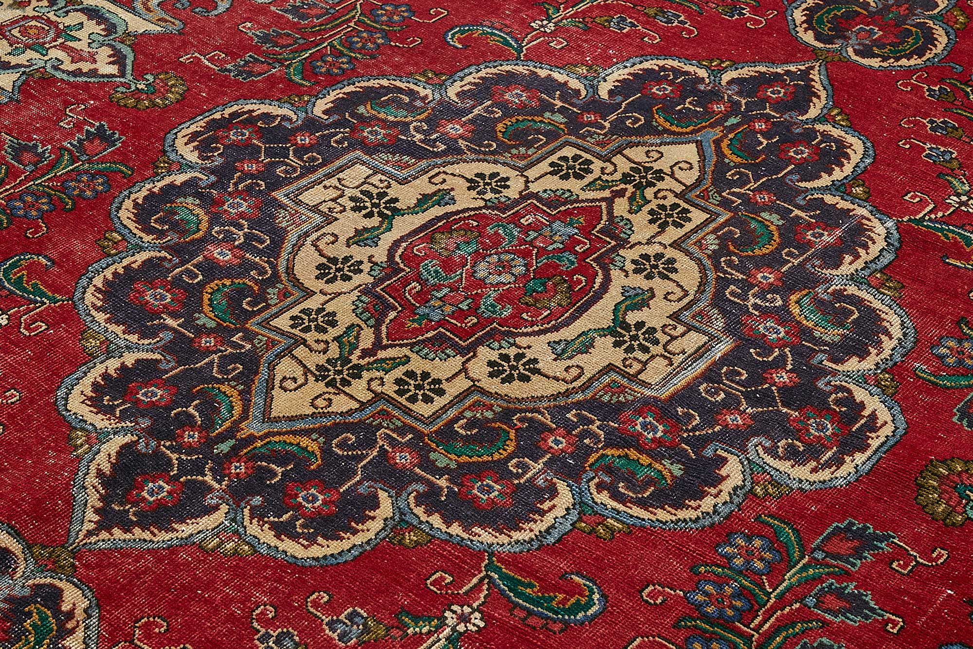 10x13 Beige Vintage Large Area Rug - 49738