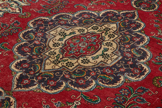 10x13 Beige Vintage Large Area Rug - 49738