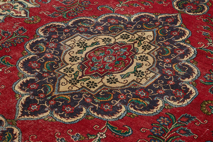 10x13 Beige Vintage Large Area Rug - 49738