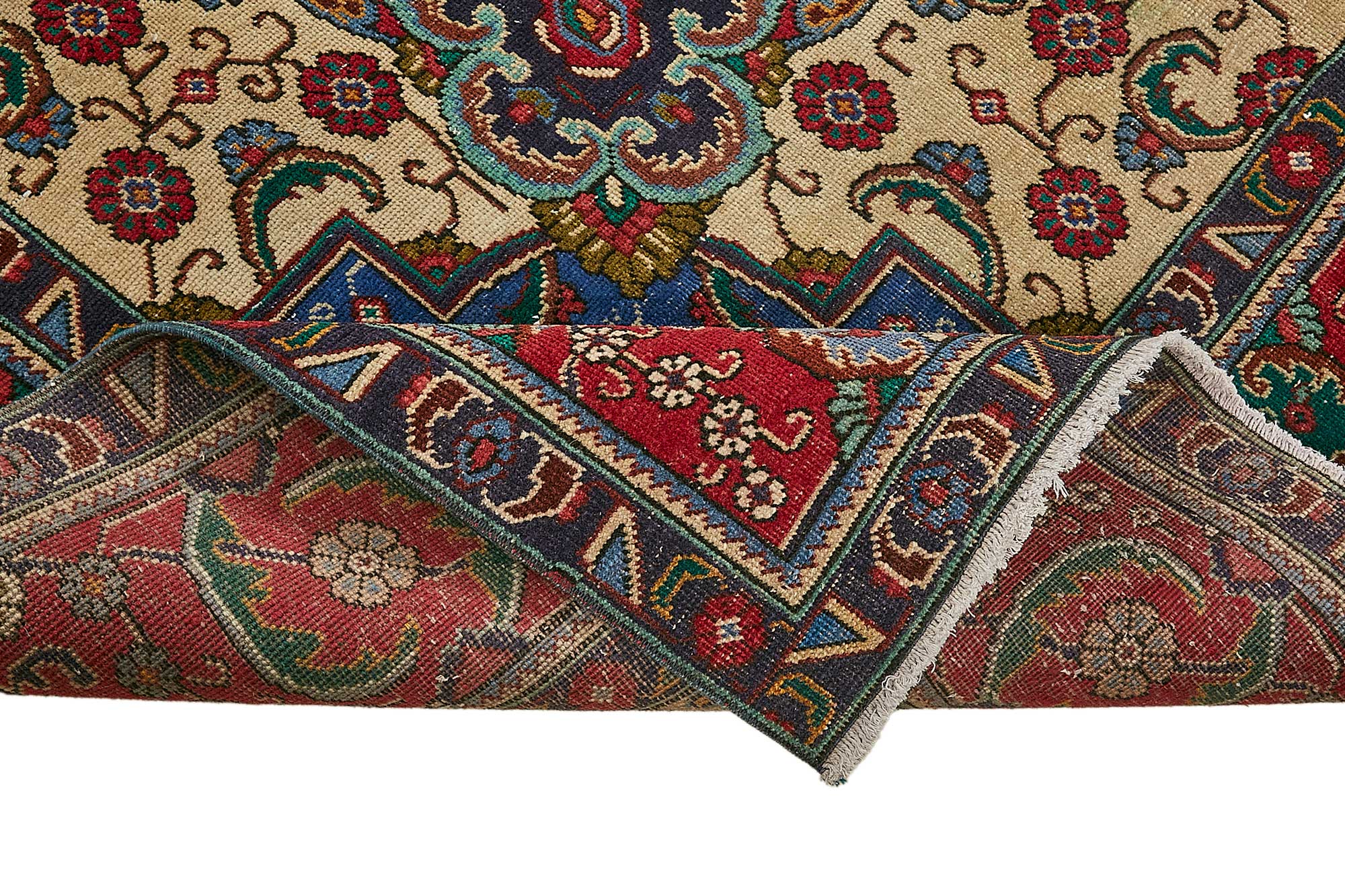 10x13 Beige Vintage Large Area Rug - 49738