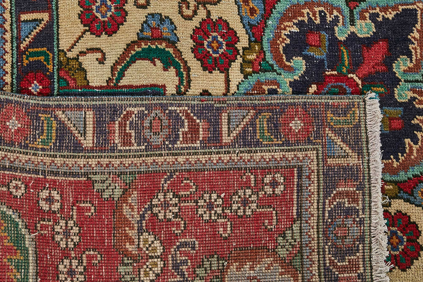 10x13 Beige Vintage Large Area Rug - 49738