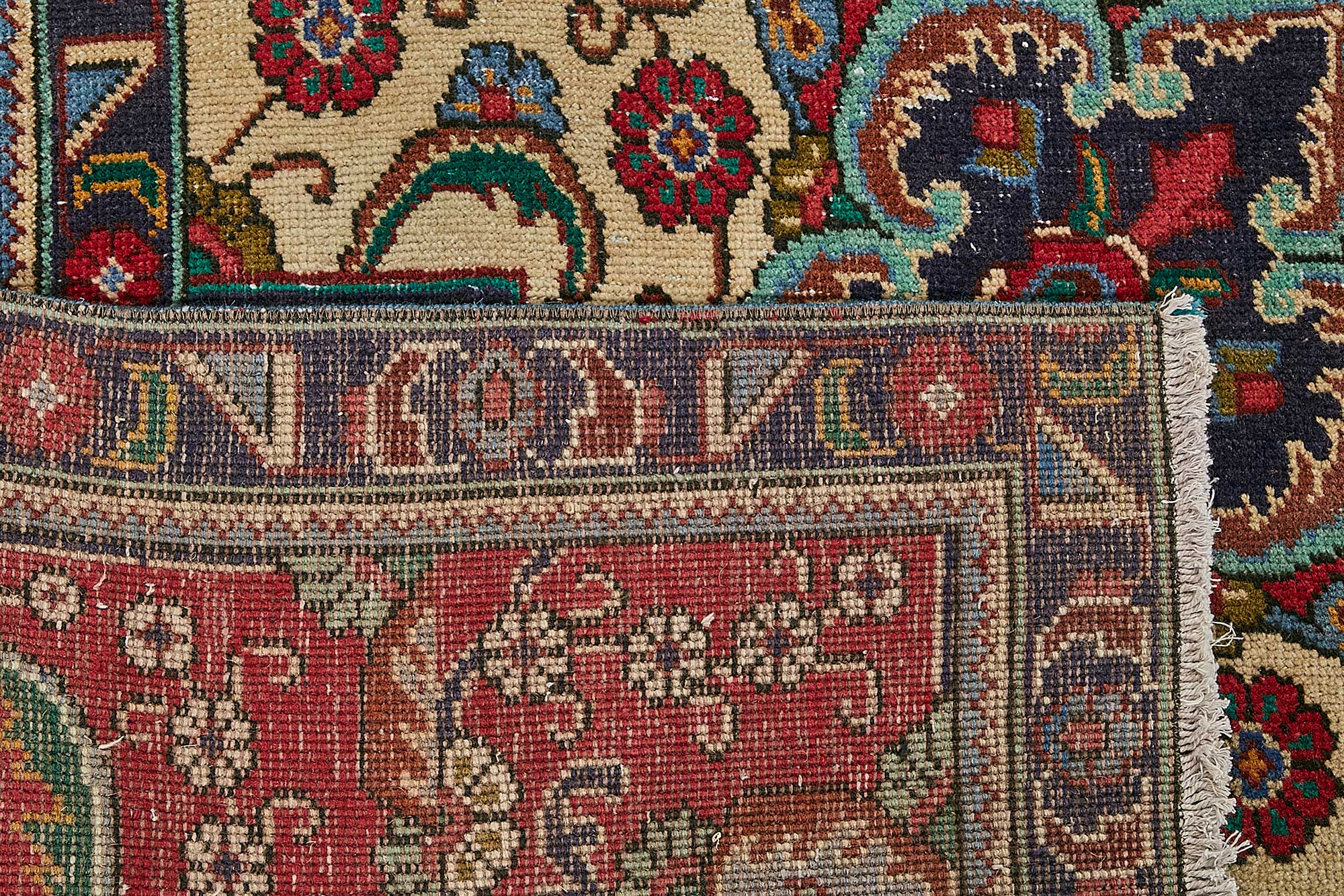 10x13 Beige Vintage Large Area Rug - 49738