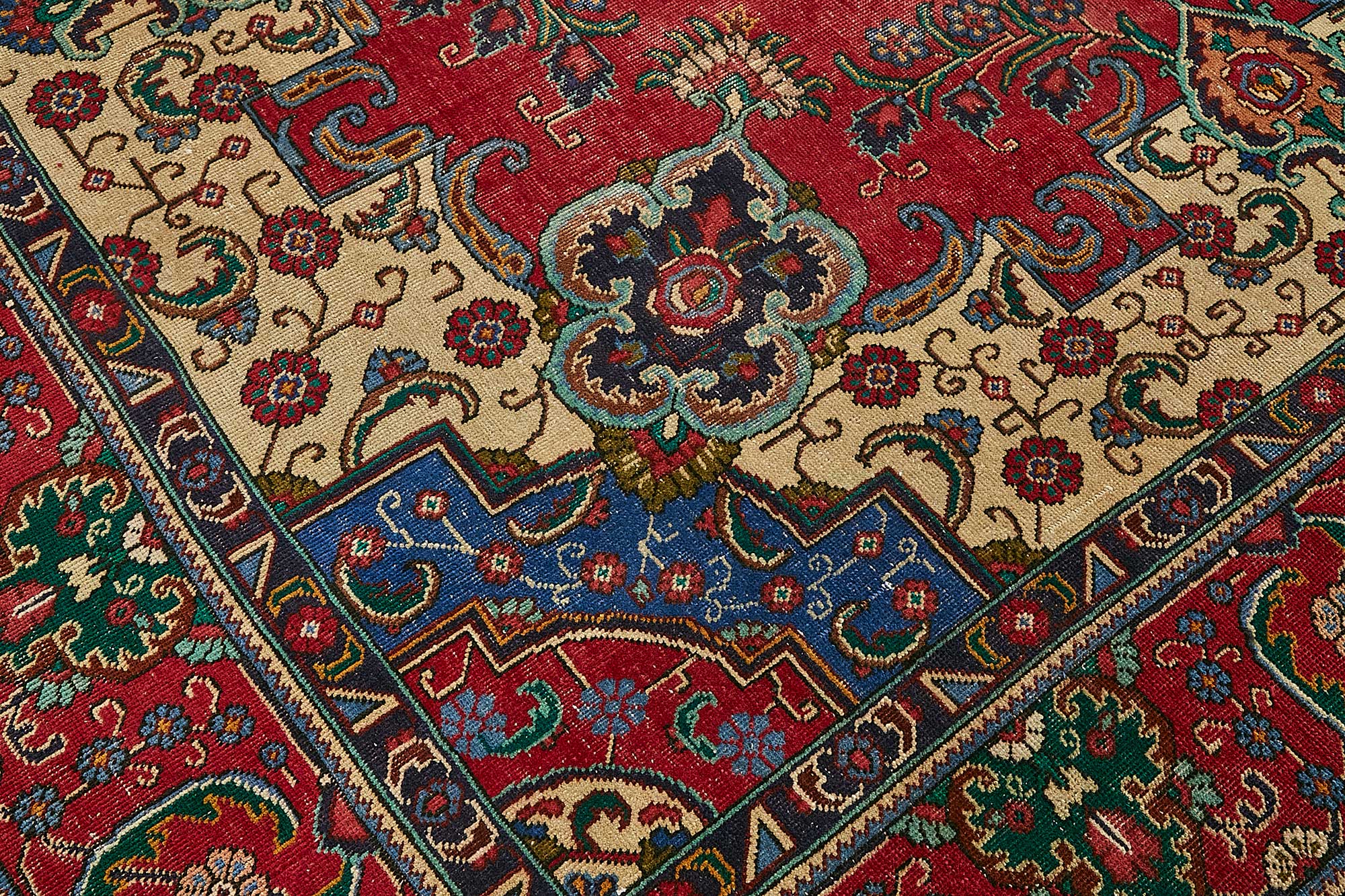 10x13 Beige Vintage Large Area Rug - 49738