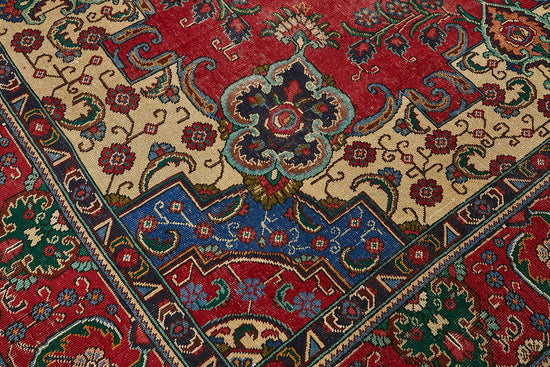 10x13 Beige Vintage Large Area Rug - 49738