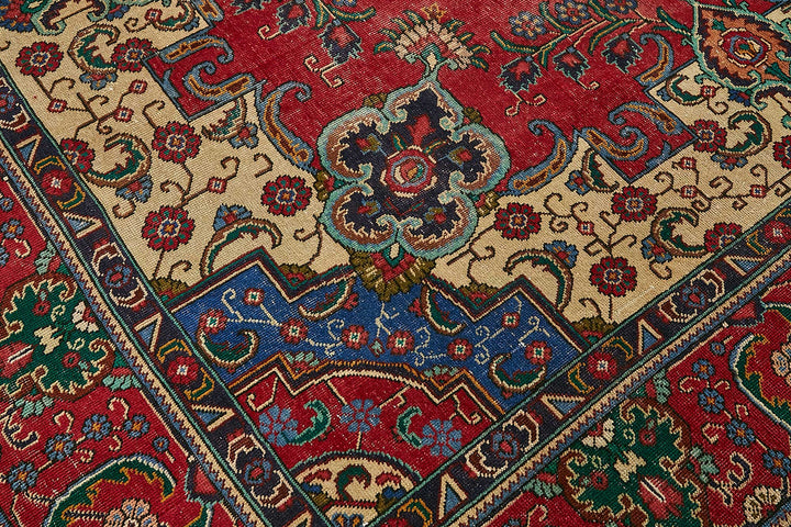 10x13 Beige Vintage Large Area Rug - 49738