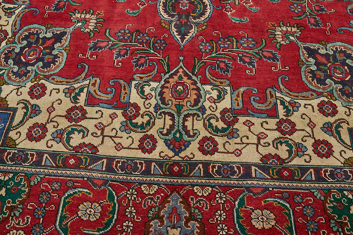 10x13 Beige Vintage Large Area Rug - 49738