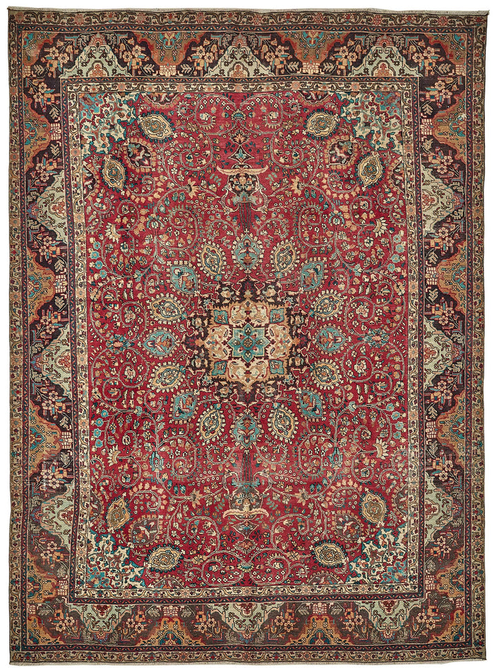 9x13 Beige Vintage Large Area Rug - 49739
