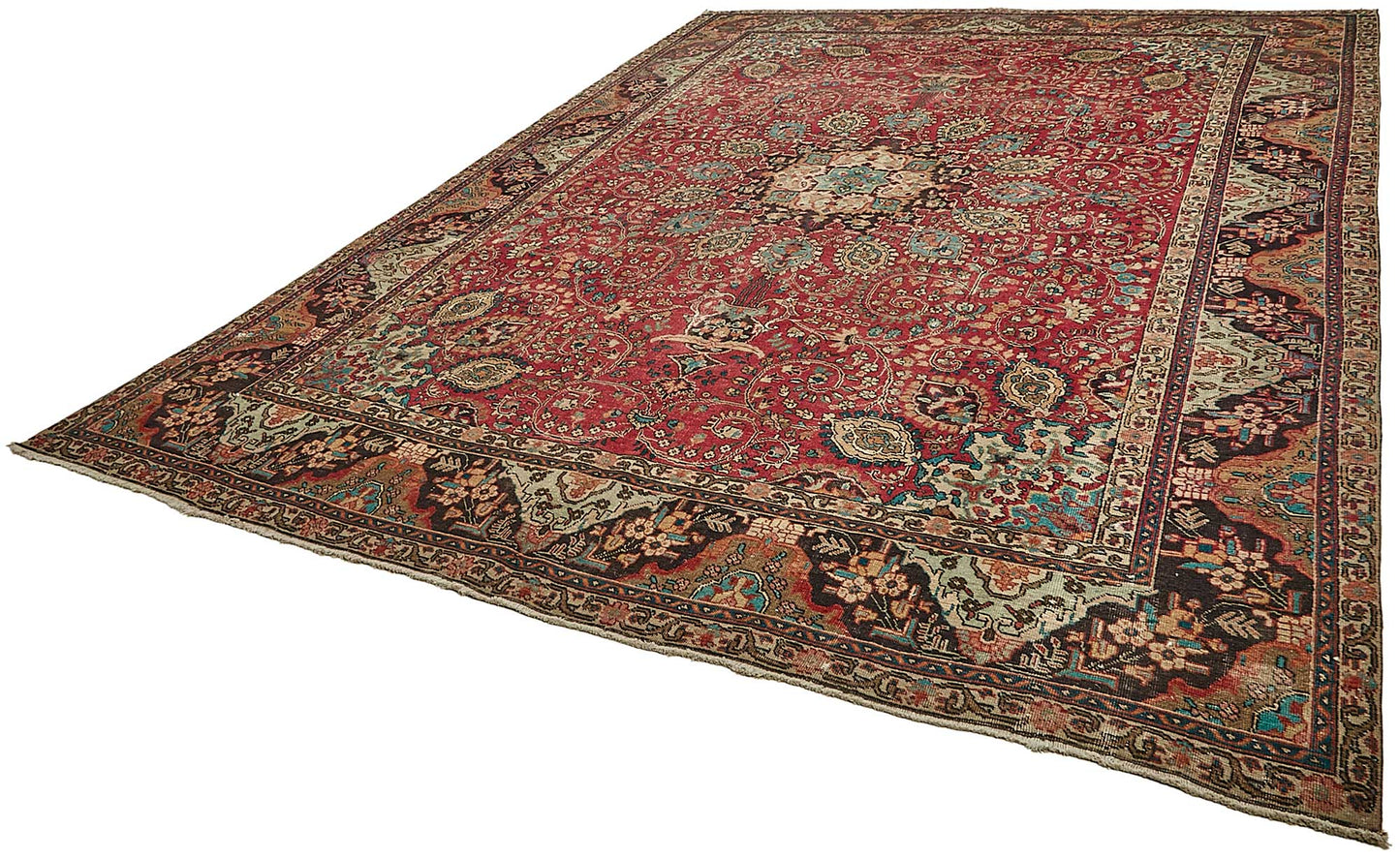 9x13 Beige Vintage Large Area Rug - 49739