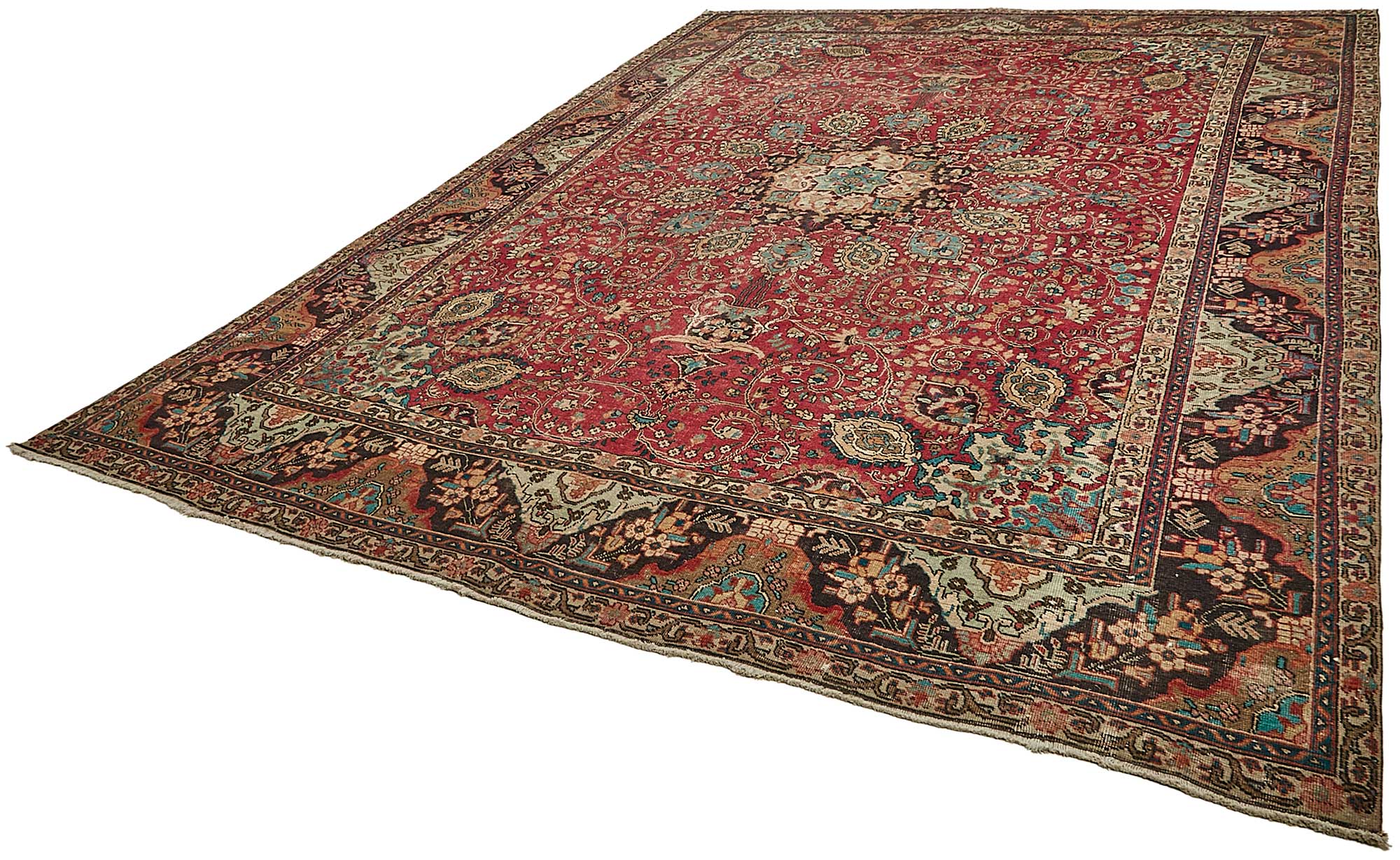 9x13 Beige Vintage Large Area Rug - 49739