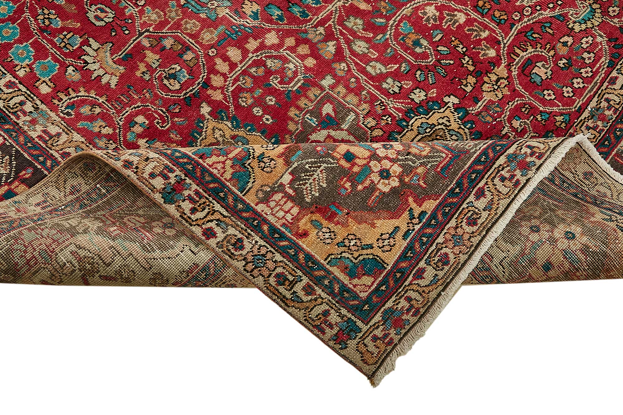 9x13 Beige Vintage Large Area Rug - 49739