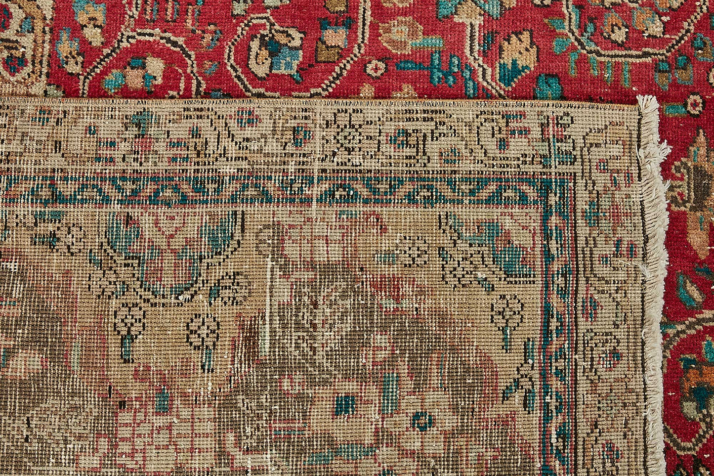 9x13 Beige Vintage Large Area Rug - 49739