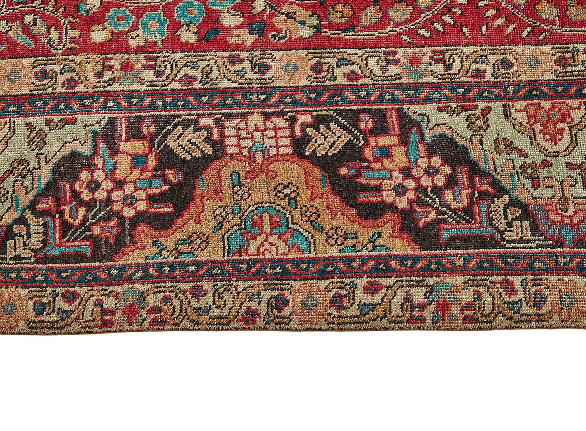 9x13 Beige Vintage Large Area Rug - 49739