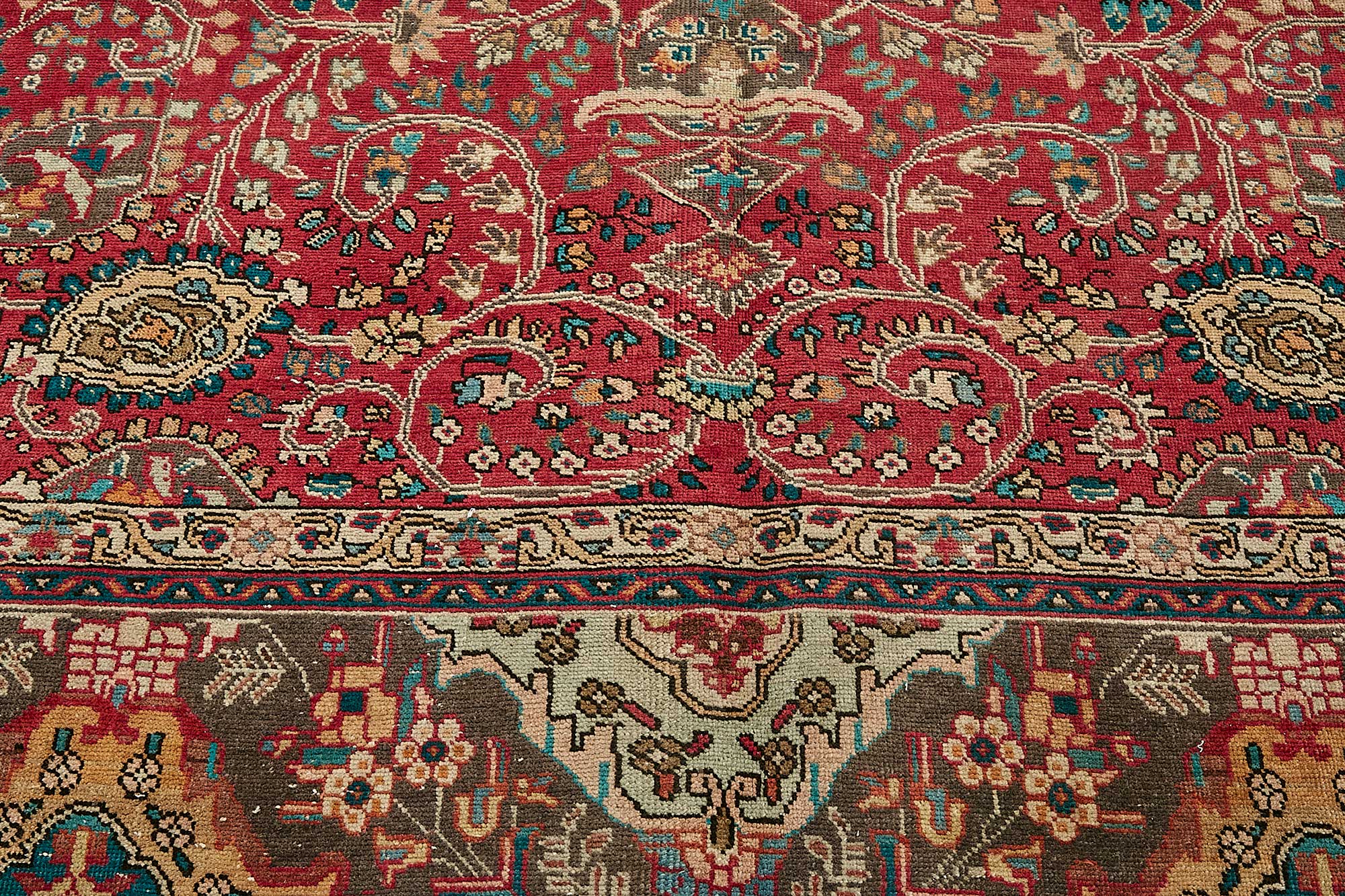 9x13 Beige Vintage Large Area Rug - 49739