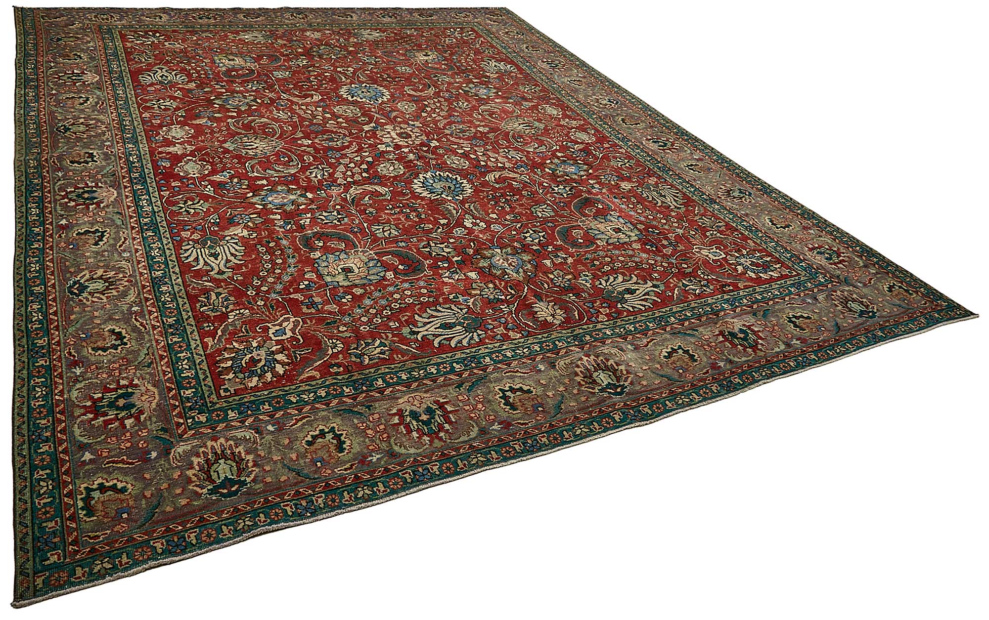 9x12 Beige Vintage Large Area Rug - 49740