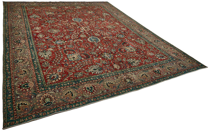 9x12 Beige Vintage Large Area Rug - 49740