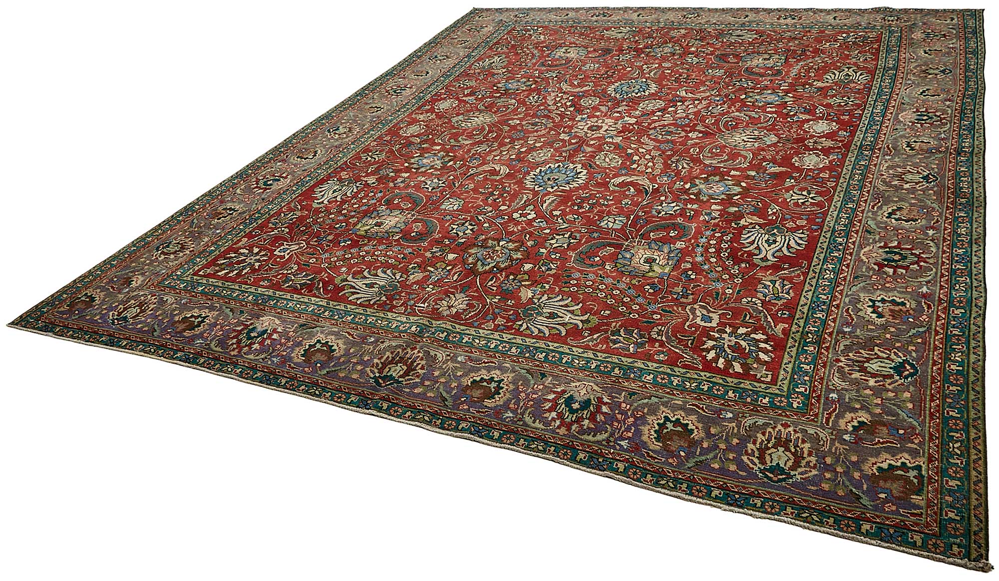 9x12 Beige Vintage Large Area Rug - 49740