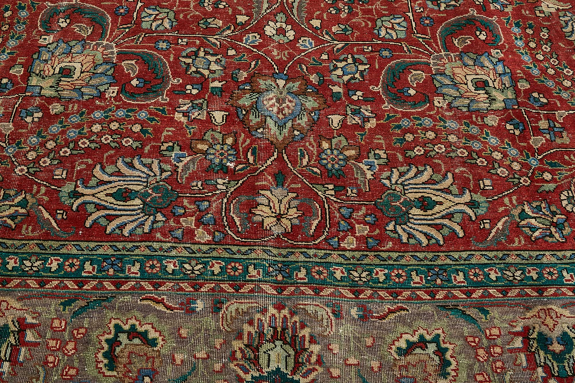 9x12 Beige Vintage Large Area Rug - 49740