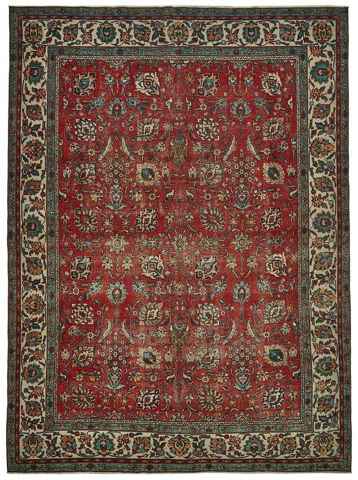 9x13 Red Vintage Large Area Rug - 49743