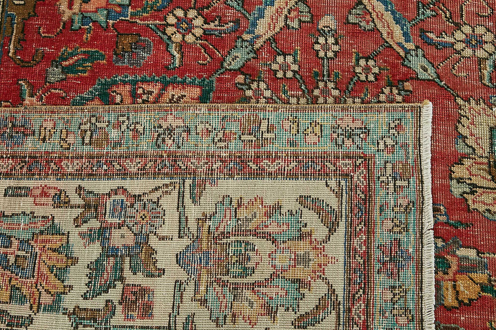 9x13 Red Vintage Large Area Rug - 49743