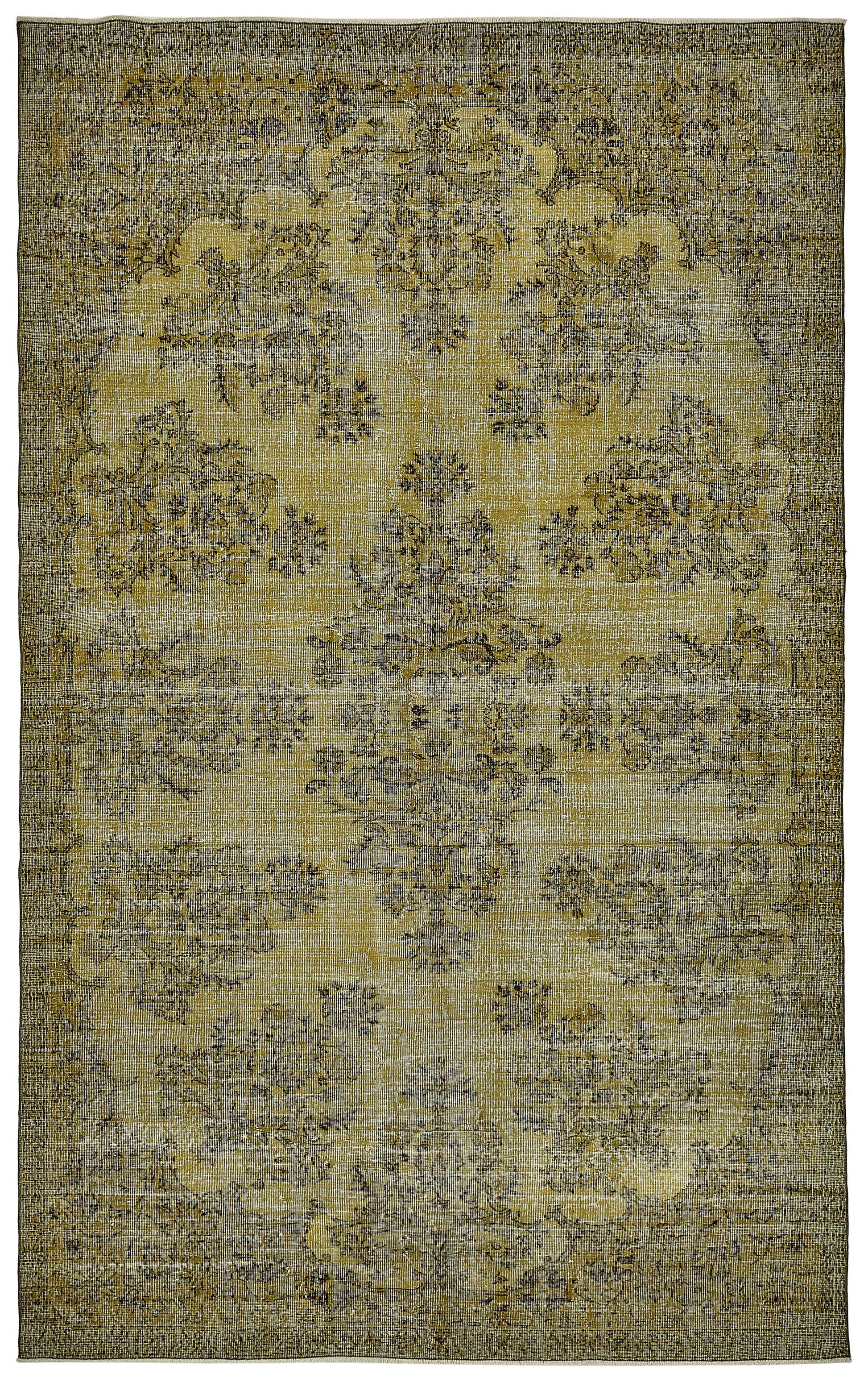 7x12 Yellow Overdyed Area Rug - 49744