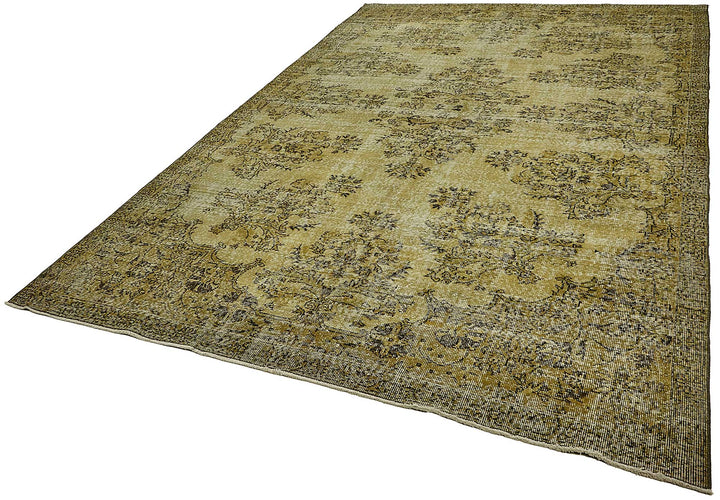 7x12 Yellow Overdyed Area Rug - 49744