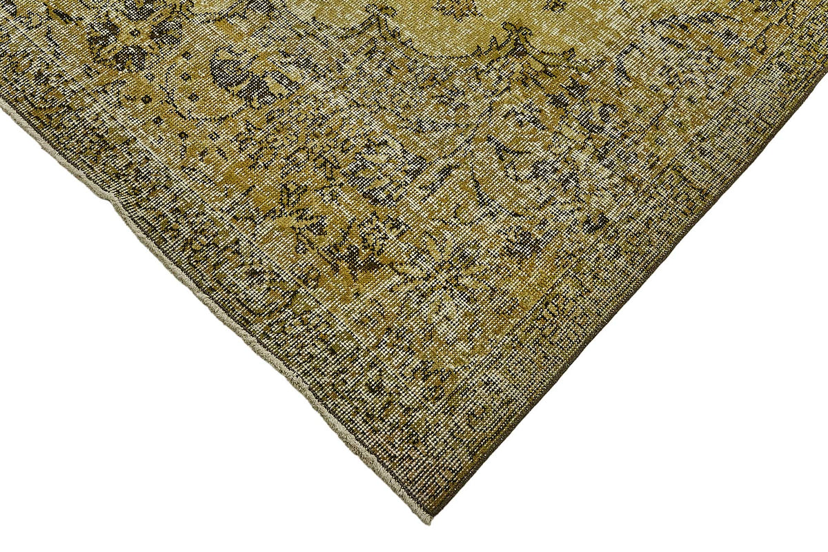 7x12 Yellow Overdyed Area Rug - 49744