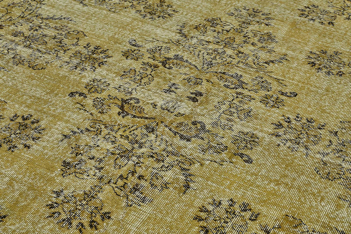 7x12 Yellow Overdyed Area Rug - 49744