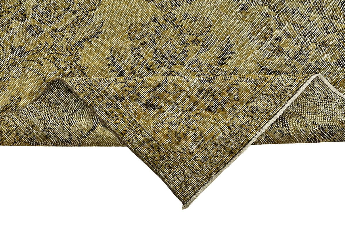 7x12 Yellow Overdyed Area Rug - 49744