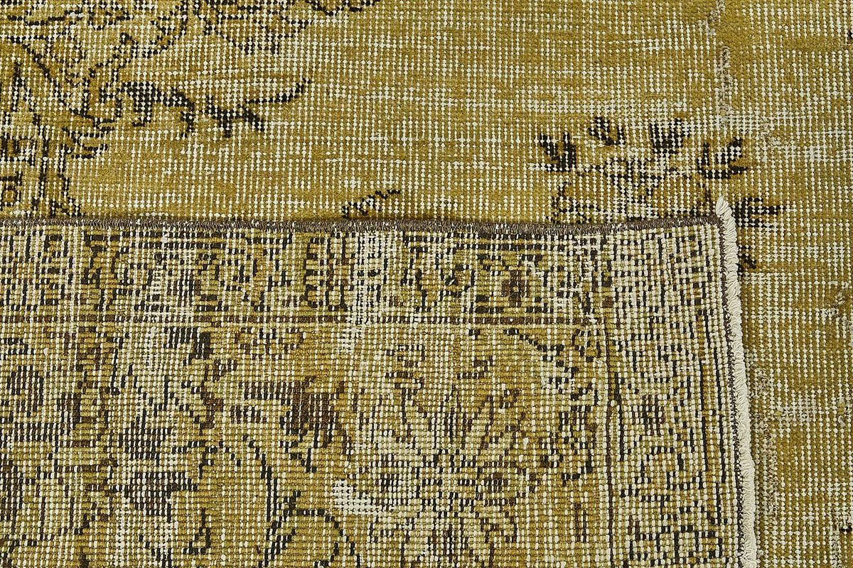 7x12 Yellow Overdyed Area Rug - 49744