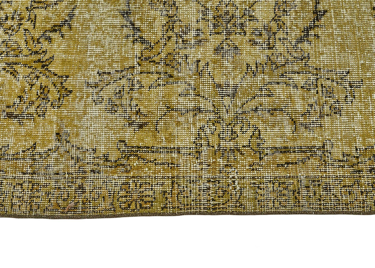 7x12 Yellow Overdyed Area Rug - 49744