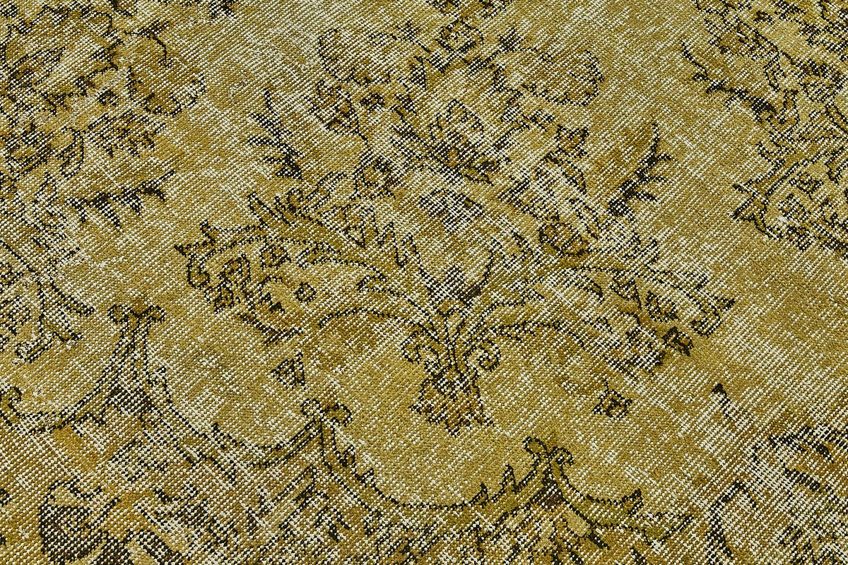 7x12 Yellow Overdyed Area Rug - 49744