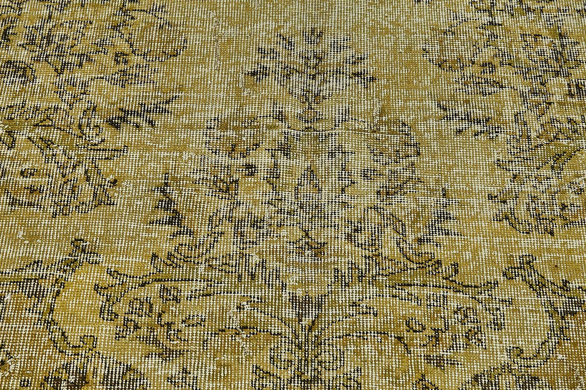 7x12 Yellow Overdyed Area Rug - 49744