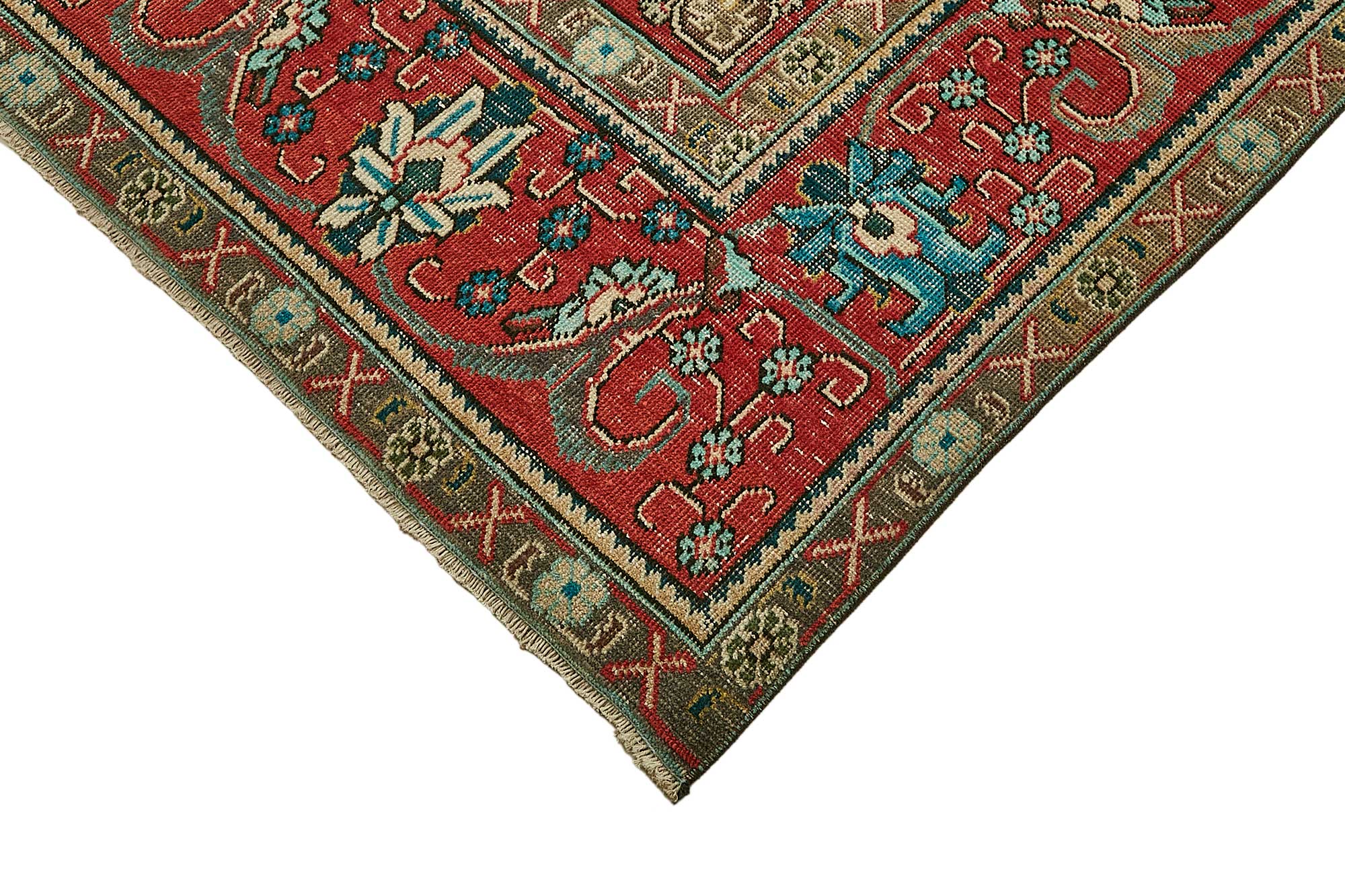 10x13 Beige Vintage Large Area Rug - 49745