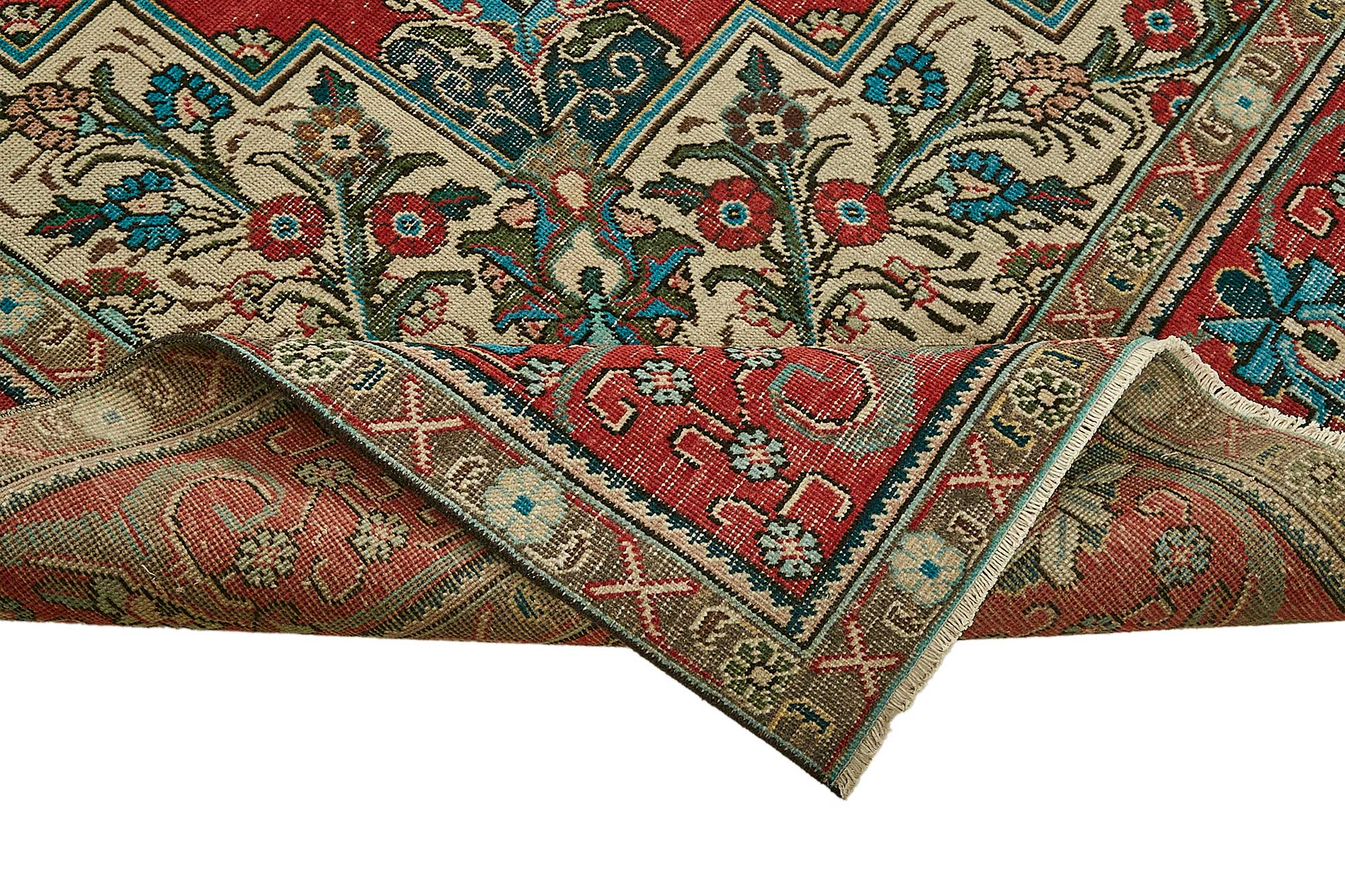 10x13 Beige Vintage Large Area Rug - 49745