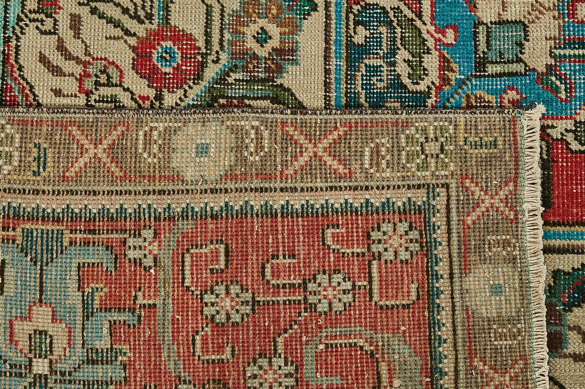 10x13 Beige Vintage Large Area Rug - 49745