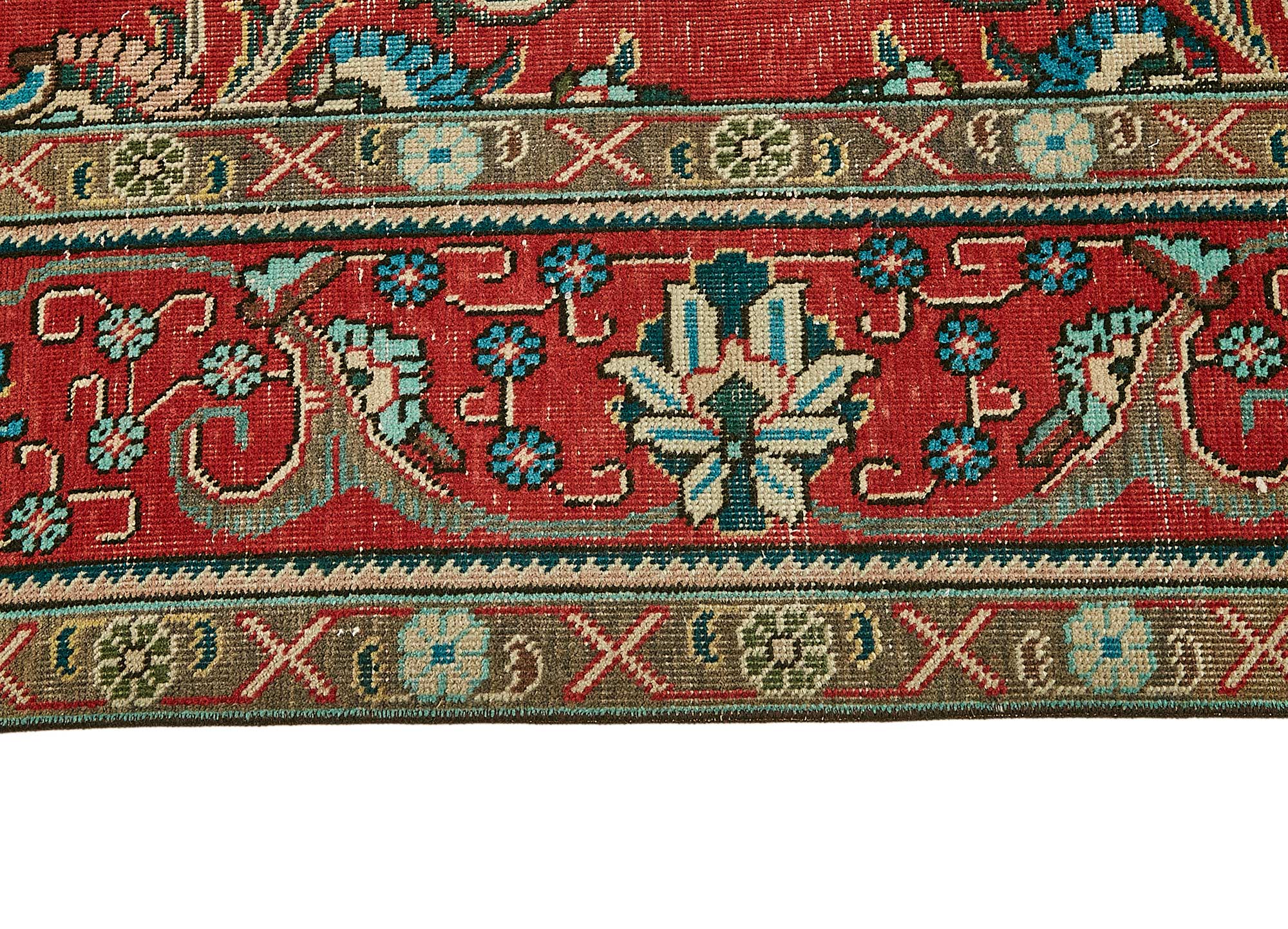 10x13 Beige Vintage Large Area Rug - 49745