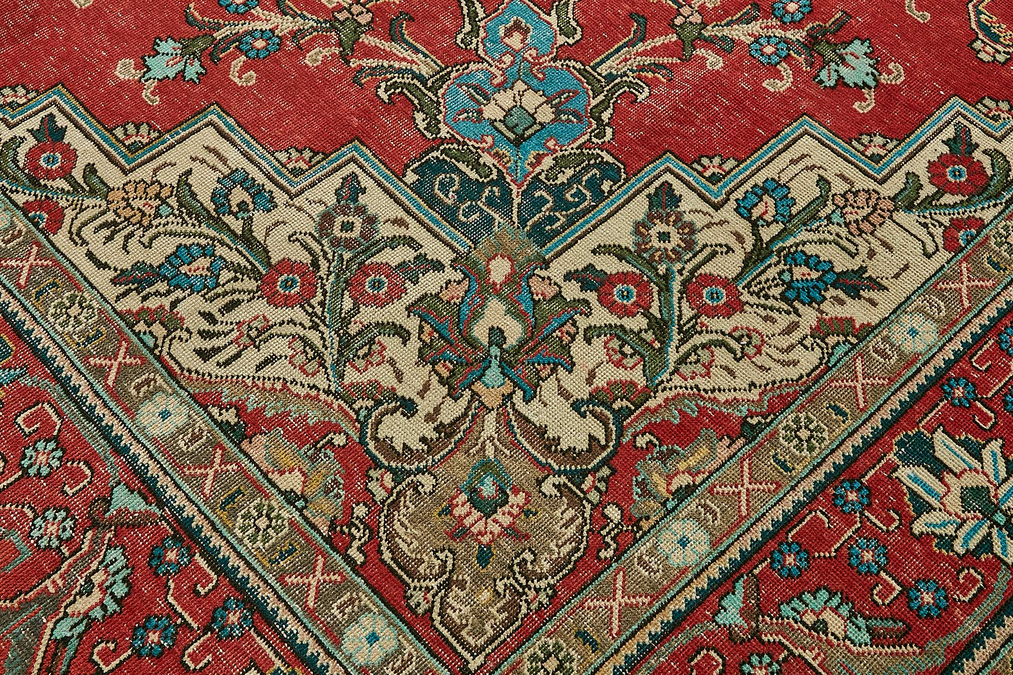 10x13 Beige Vintage Large Area Rug - 49745