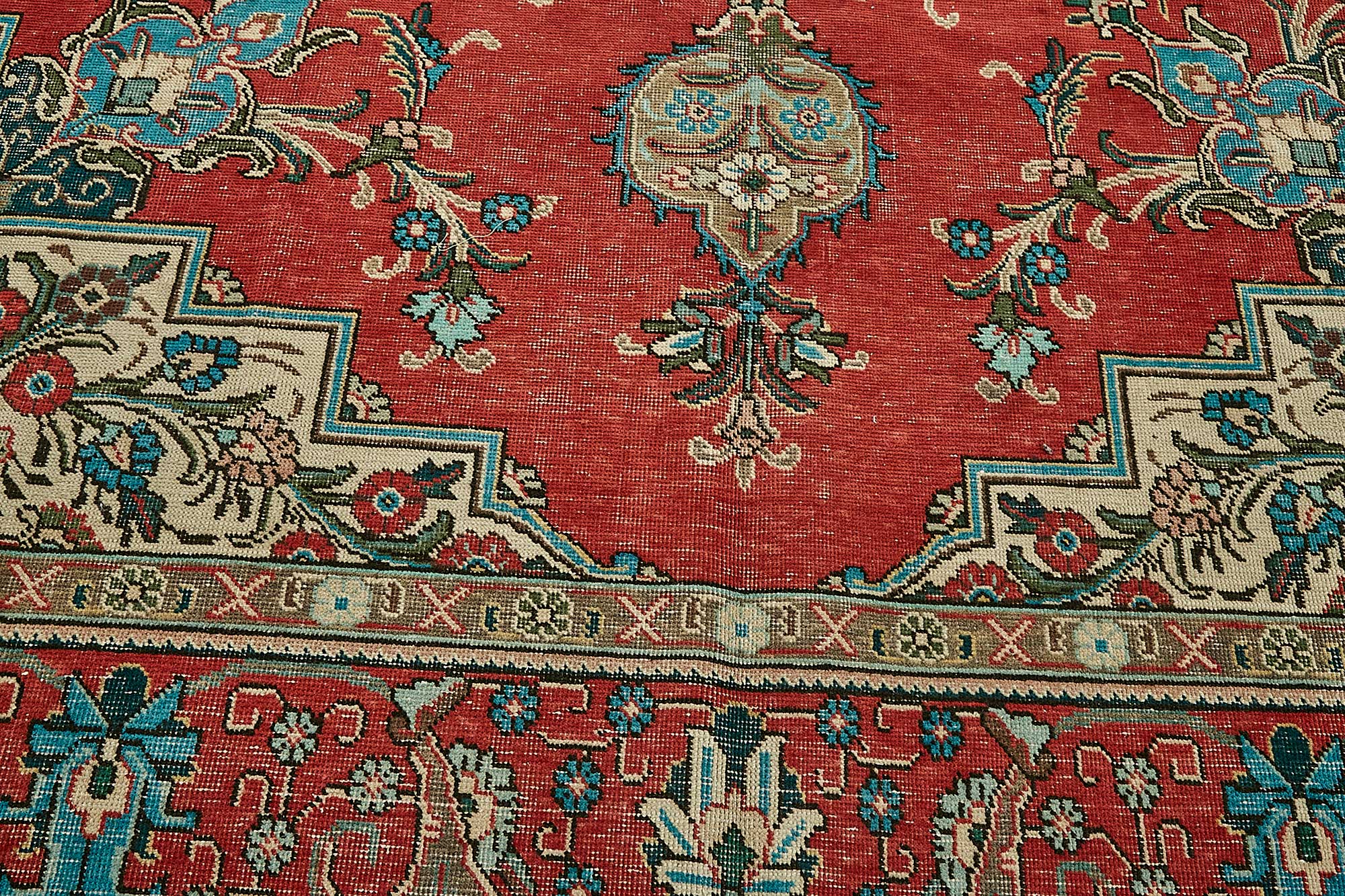 10x13 Beige Vintage Large Area Rug - 49745