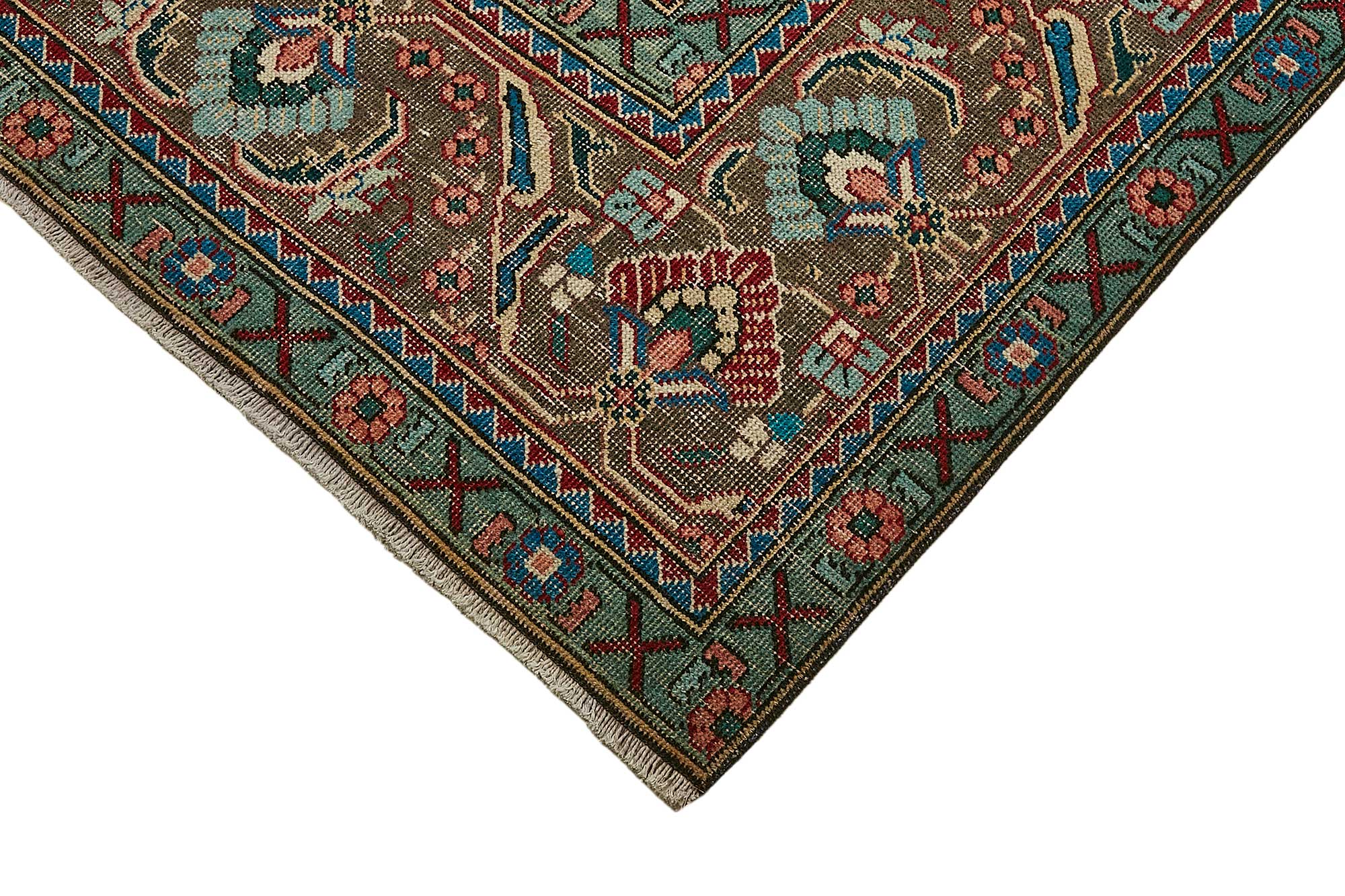 10x13 Red Vintage Large Area Rug - 49746