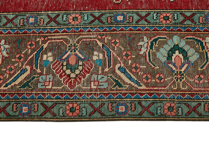 10x13 Red Vintage Large Area Rug - 49746