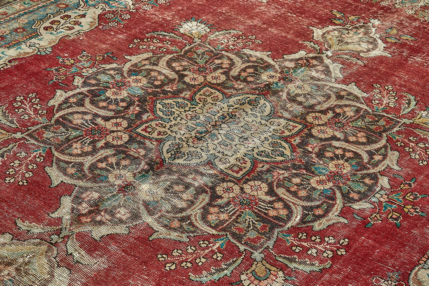 10x13 Beige Vintage Large Area Rug - 49747