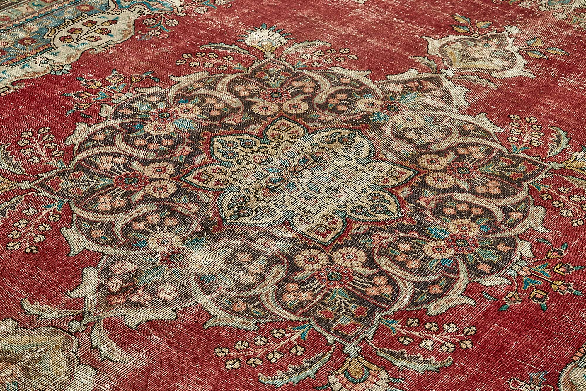 10x13 Beige Vintage Large Area Rug - 49747