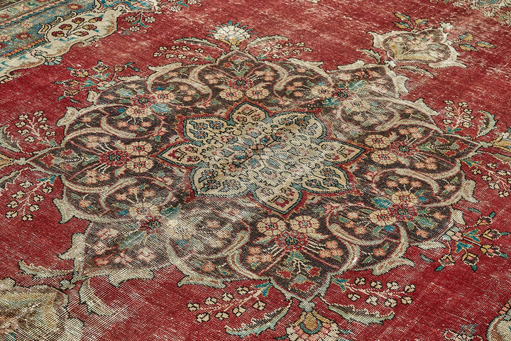 10x13 Beige Vintage Large Area Rug - 49747