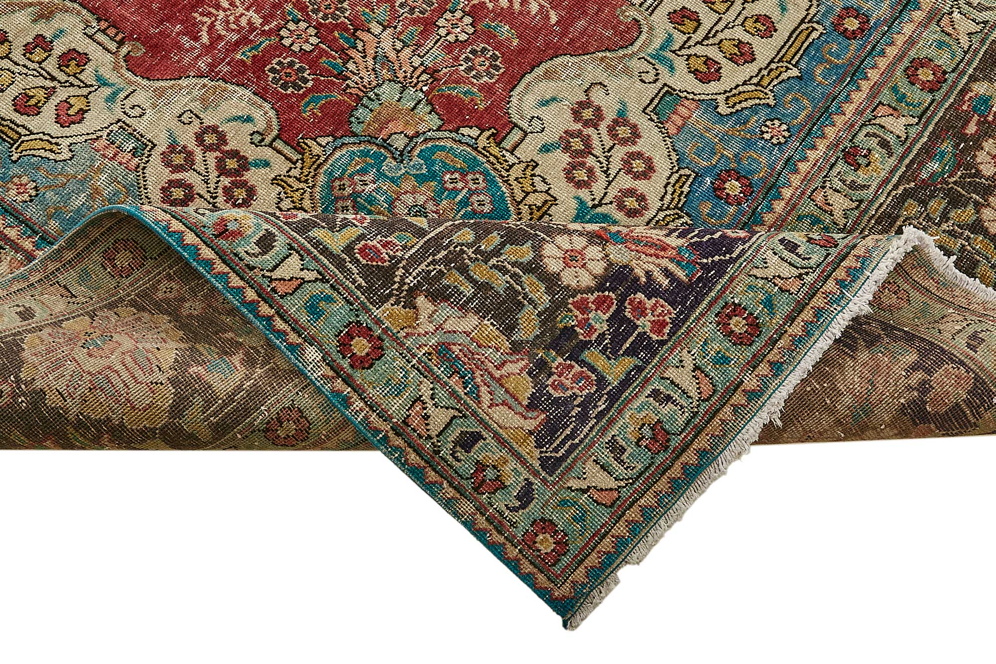 10x13 Beige Vintage Large Area Rug - 49747