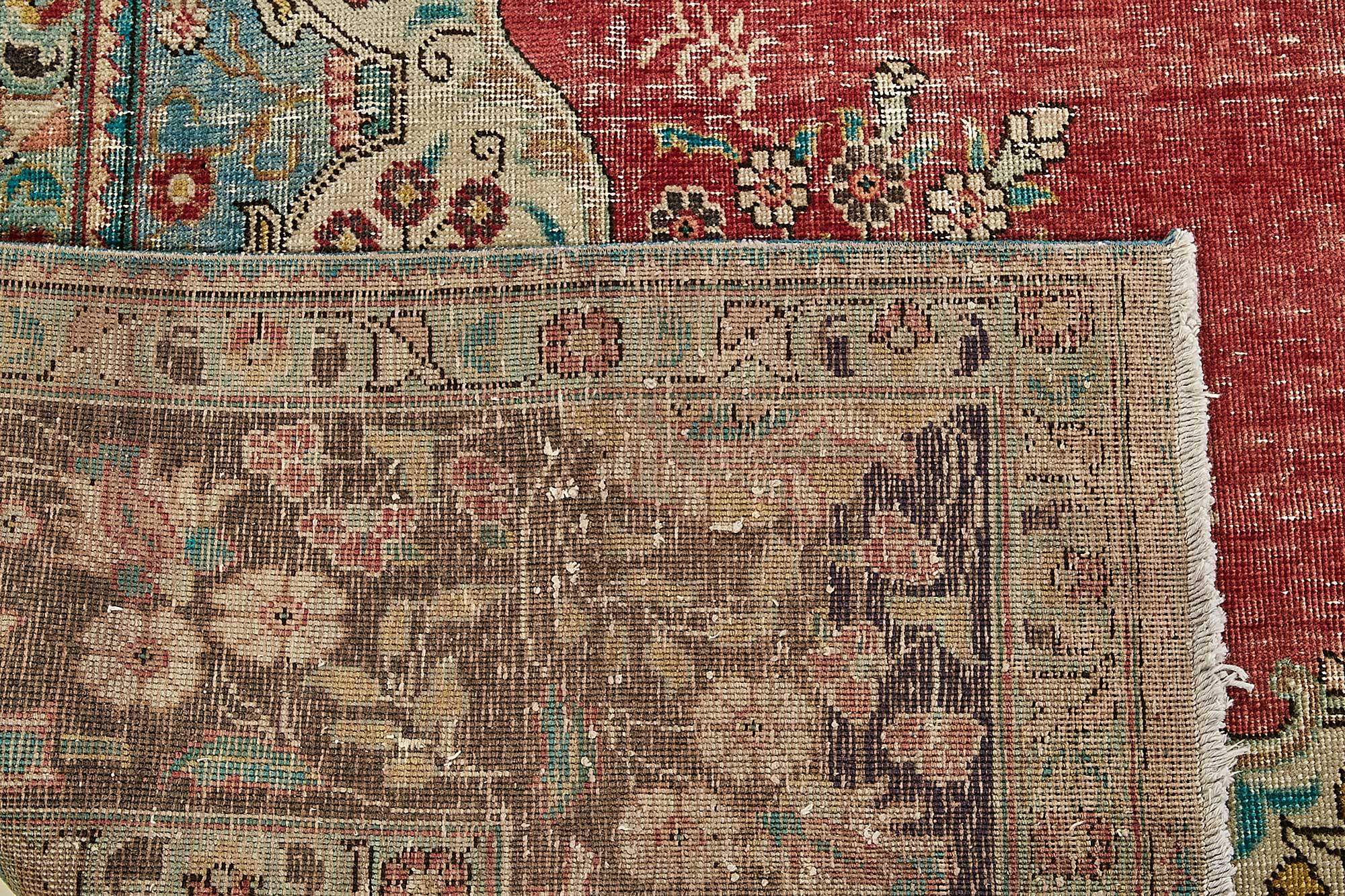 10x13 Beige Vintage Large Area Rug - 49747